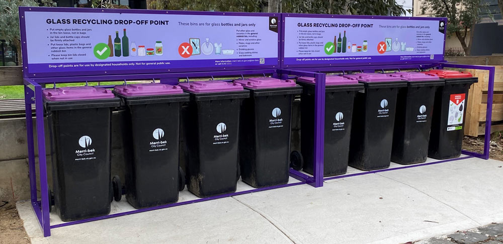 Residential Waste Glass Collection Station