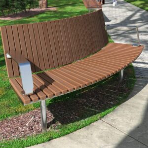 Convex Curved Park Seat