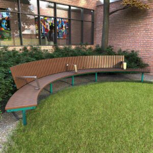 Wide Circular Outdoor Seats