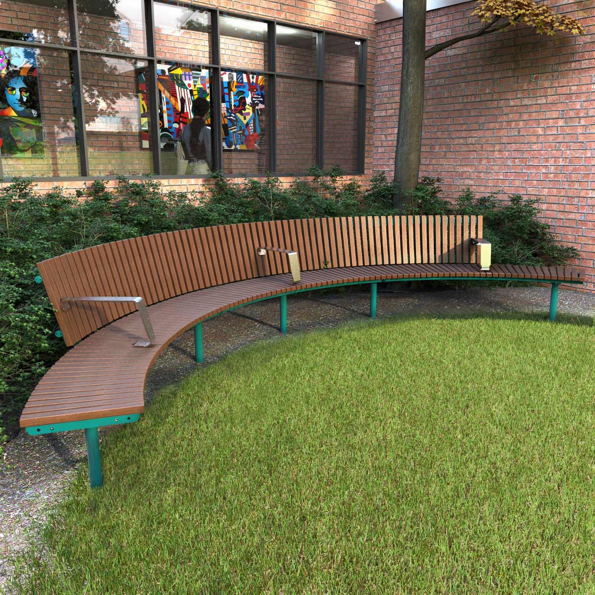 Wide Circular Outdoor Seats