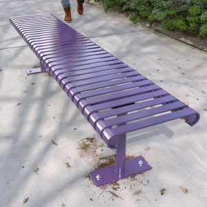 Powdercoated Slim Steel Bench