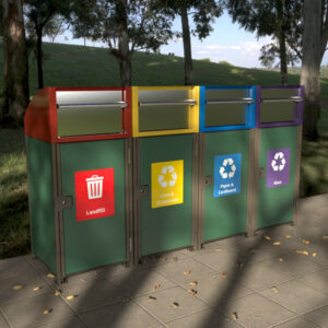 Multi-Bay Animal Proof Bins