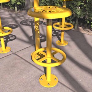 Bolt Down Outdoor Stool
