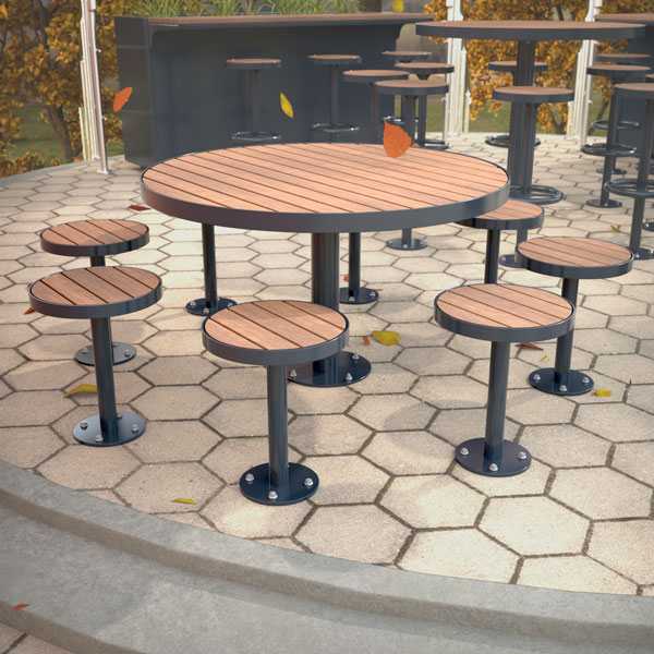 Round Outdoor Table