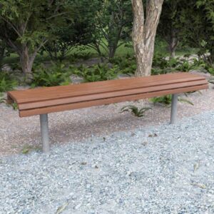 Comfortable Curved Park Bench