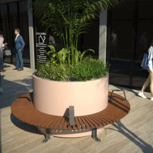 Hamilton/Wandin Round Planter Bench