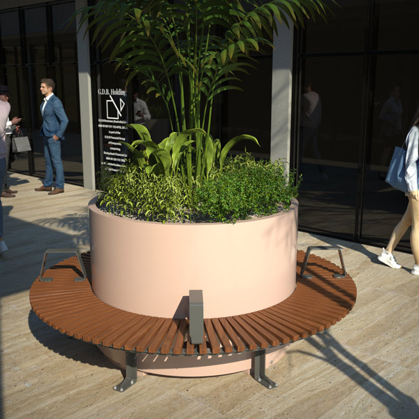 Hamilton/Wandin Round Planter Bench