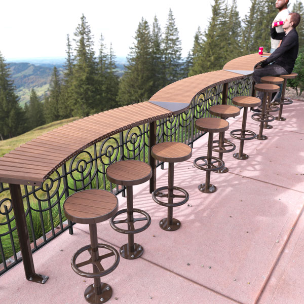 Bar Height Lookout Table Setting