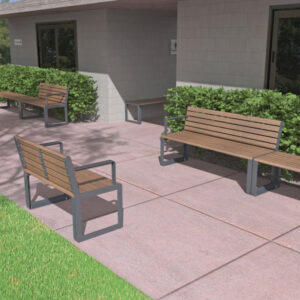Aluminium Seats installed at a primary school