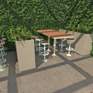 Canberra Outdoor Beer Bar Setting