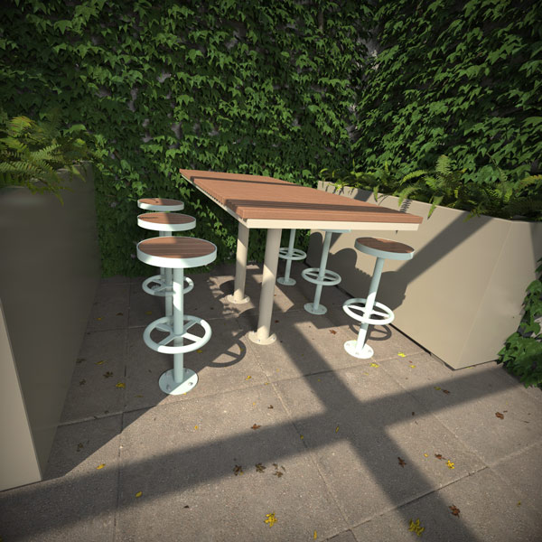 Canberra Outdoor Beer Garden Bar Table Setting