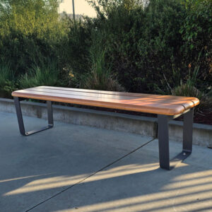 Public Bench with Large Timbers in Parramatta