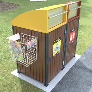 Retrofitted Container Deposit Scheme Donate Basket