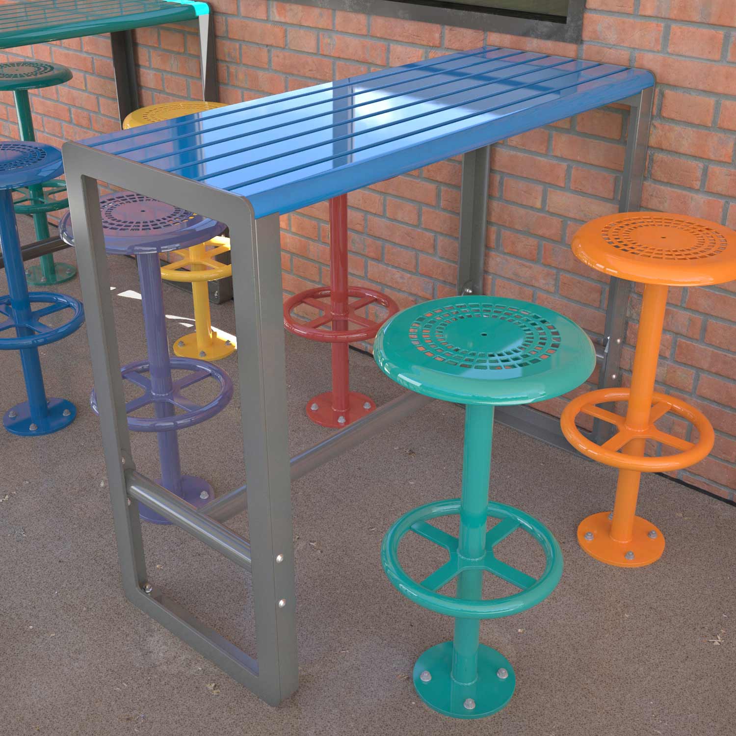 School Cafeteria Bar Tables with Stools in Gawler SA