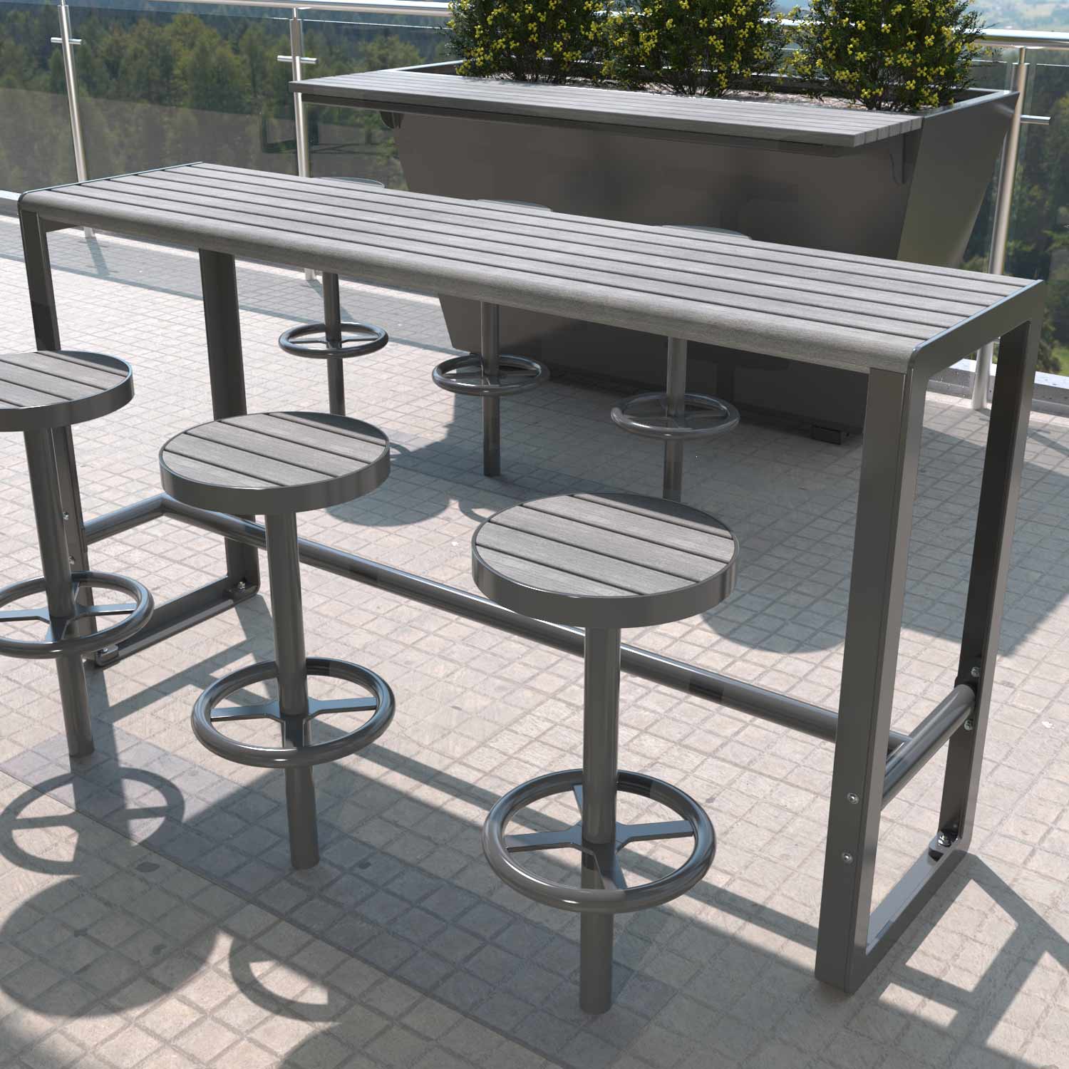 Bar Height Table at a Lookout in the Blue Mountains