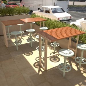 Street Cafe Bar Tables in Byron Bay