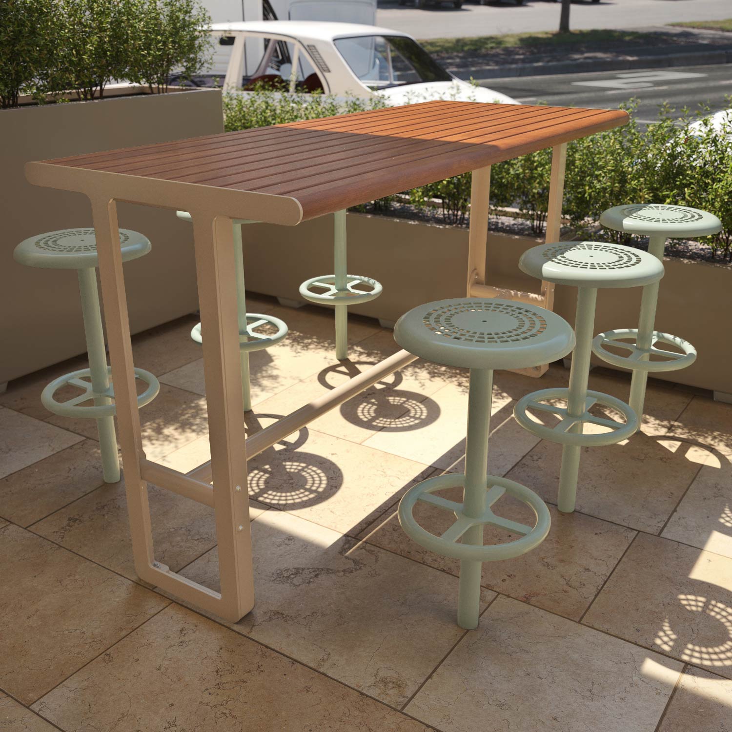 Streetside Cafe Bar Tables in Byron Bay