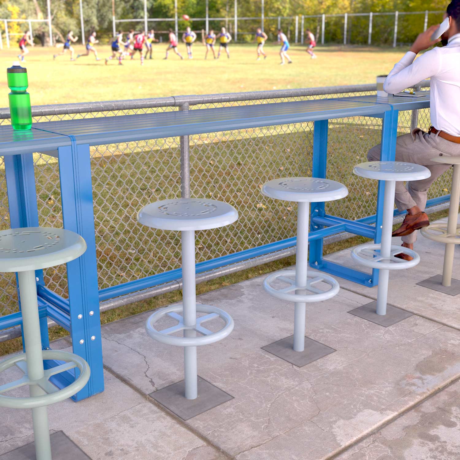 Bar Tables overlooking football field in Mt Gambier SA