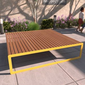 Beach Platform Bench at a Mall in Freemantle WA