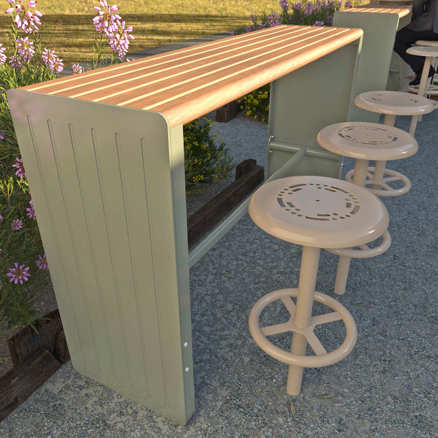 Slim Outdoor Bar Table Settings in Bathurst NSW