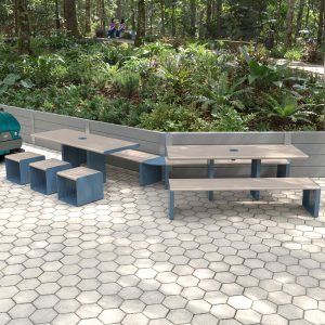 Aluminium Table Settings in a Queensland Rainforest