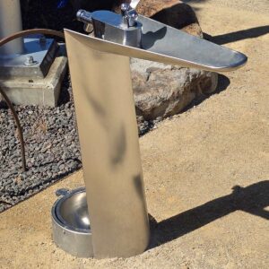 Ergonomic Inground Drink Fountain at Birrarung Marr