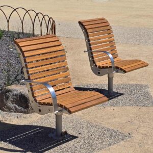 Public Swivel Seats at Birrarung Marr